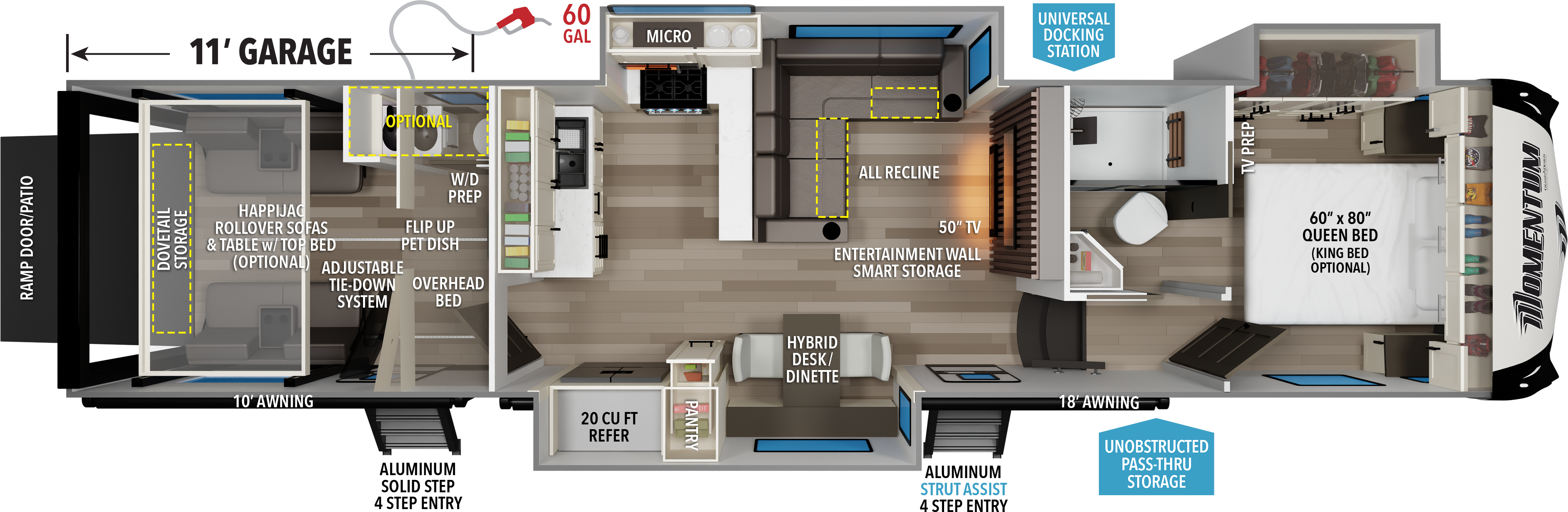 2027 Grand Design Momentum 344M floorplan